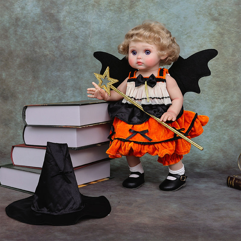 18-Inch/45cm Vinyl Realistic Reborn Baby Doll, Halloween-Themed Limited Edition Dolls - Reborn Doll Australia