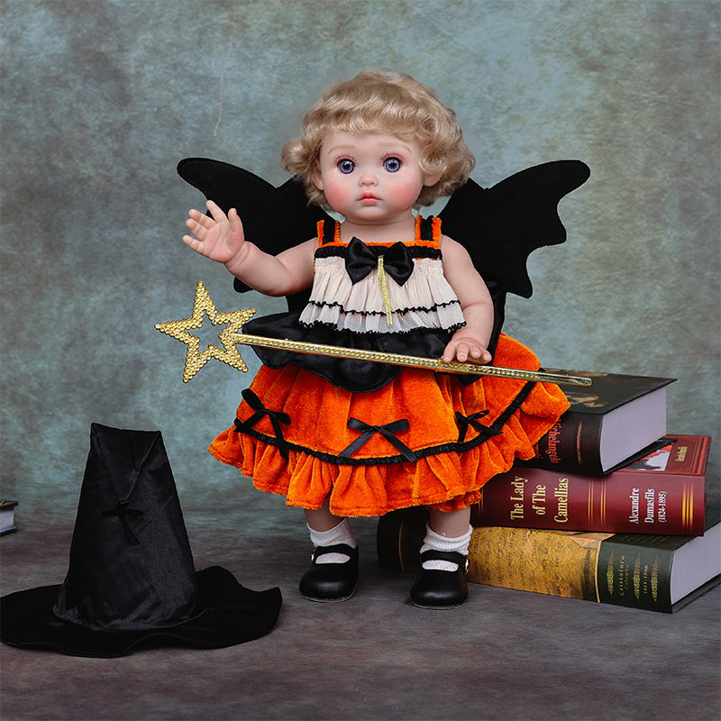 18-Inch/45cm Vinyl Realistic Reborn Baby Doll, Halloween-Themed Limited Edition Dolls - Reborn Doll Australia
