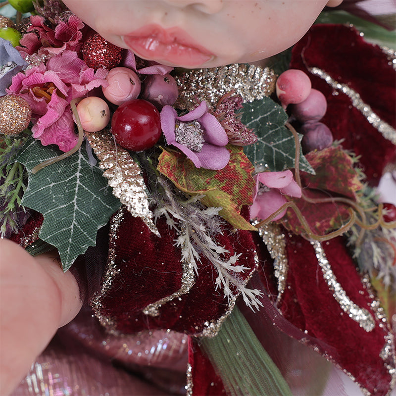 16-Inch/40cm Vinyl Forest Sprite Red-purple Doll - Reborn Doll Australia