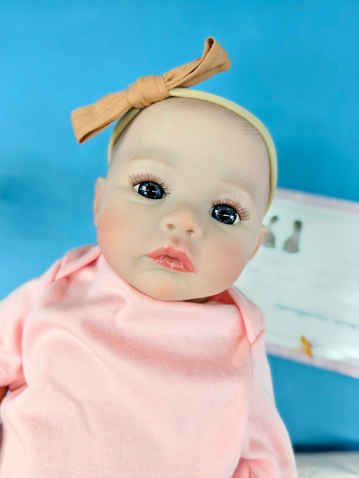 18-Inch/45cm Full Vinyl Reborn Baby Girl - 49cm Anatomically Correct Waterproof Doll with Hand-Painted Hair