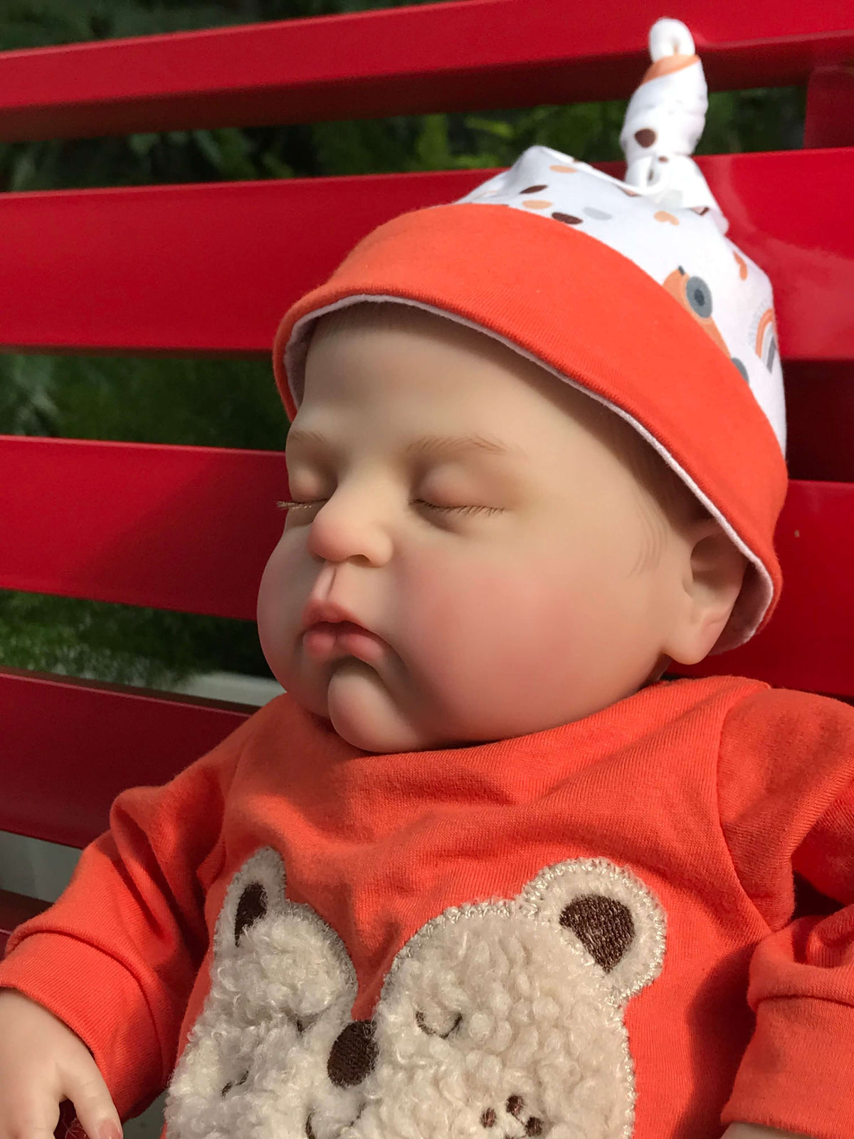 18 Inch Red Outfit Sleeping Reborn Baby Doll