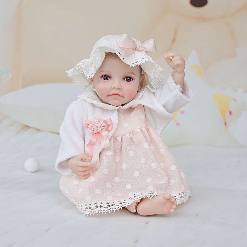 Exquisite Baby Pink Series · 12-Inch/30cm Full Vinyl Reborn Doll - Reborn Doll Australia