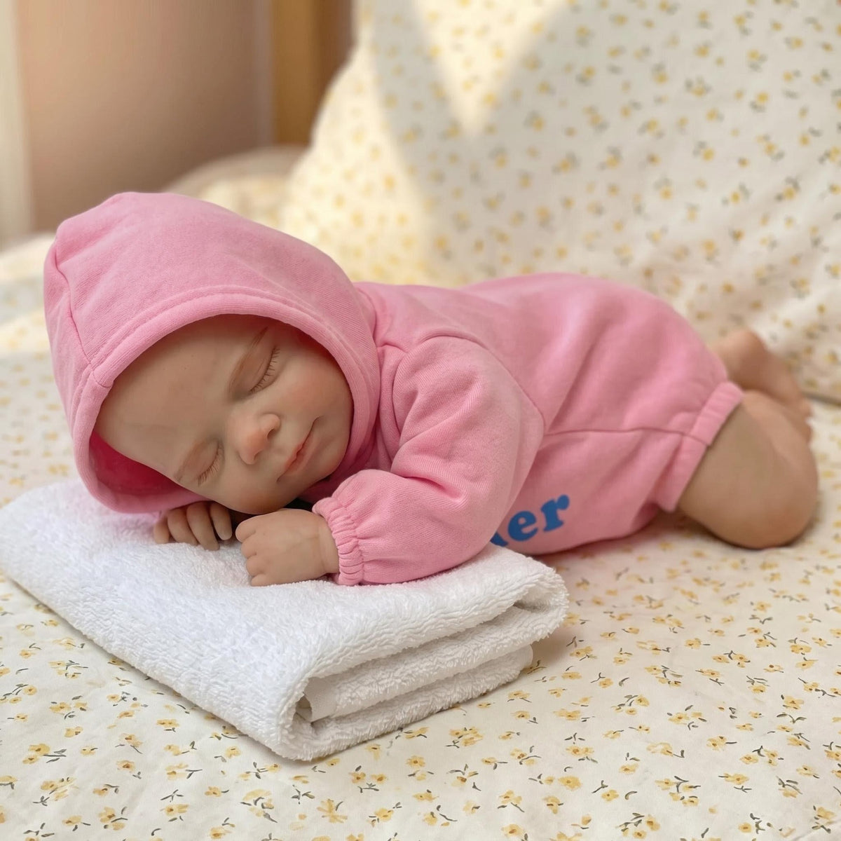 12 Inch Flexible Elastic Solid Platinum Silicone Art Doll Premie Baby Pascale Collector Gift with Random Pacifier And Bottle
