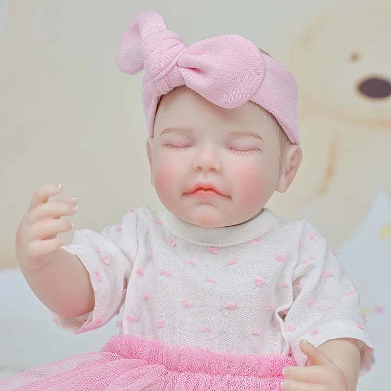 Pink and White Dream Series · 12-inch/30cm Full Vinyl Reborn Doll - Reborn Doll Australia