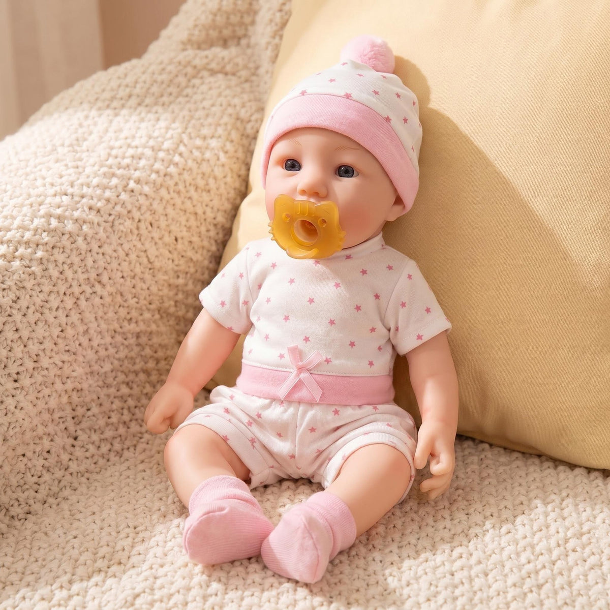 12inch Abigail Super Soft Solid Platinum Silcone Doll Squishy Elastic Platitum Silicone Baby Doll Girl