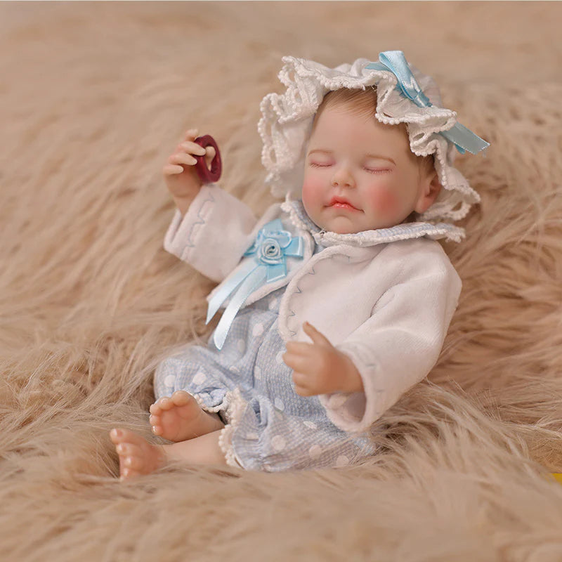 Exquisite Baby Light Blue Series · 12-Inch/30cm Full Vinyl Reborn Doll - Reborn Doll Australia