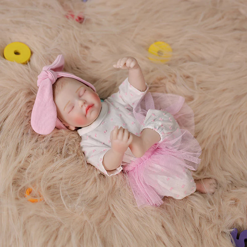 Pink and White Dream Series · 12-inch/30cm Full Vinyl Reborn Doll - Reborn Doll Australia