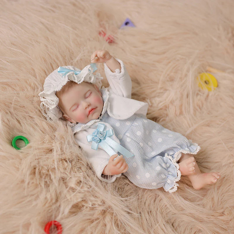 Exquisite Baby Light Blue Series · 12-Inch/30cm Full Vinyl Reborn Doll - Reborn Doll Australia
