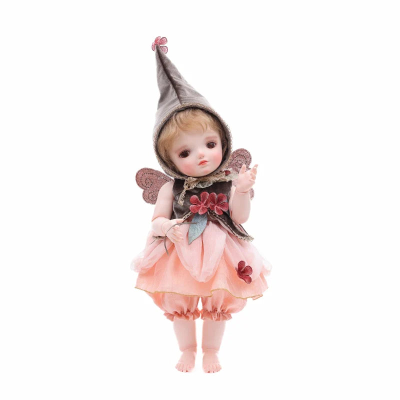 20-Inch/50cm Aimee Articulated Doll with Hand-Rooted Curls & Detailed Gown - Reborn Doll Australia