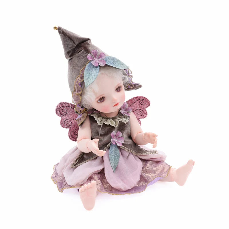 20 inch/50cm Articulated Fantasy Doll Silver Gray Hair Purple Eyes Lolita Fashion Collector Gift - Reborn Doll Australia