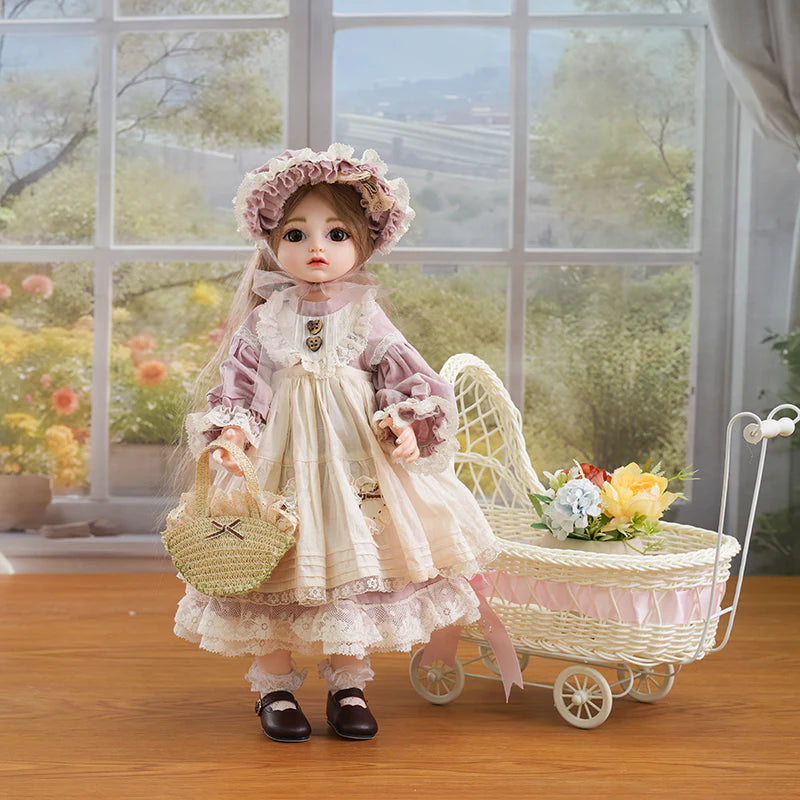 18‑Inch/45cm Hand‑Painted Dress Up Vinyl Doll (BJD) Pastoral‑Style Doll - Reborn Doll Australia
