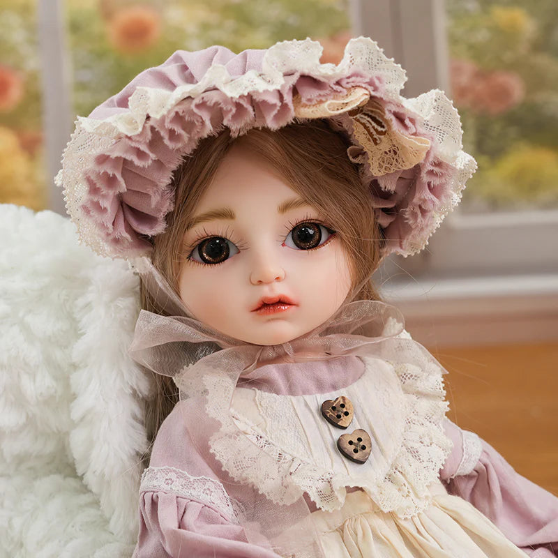 18‑Inch/45cm Hand‑Painted Dress Up Vinyl Doll (BJD) Pastoral‑Style Doll - Reborn Doll Australia