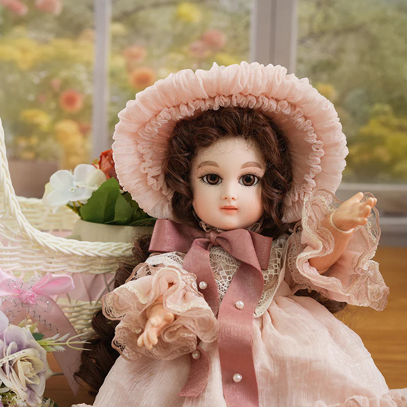 Vintage BJD Doll 16 Inch/40cm - Imperial Court Theme 1/4 Ball Jointed Dolls for Girls - Hand-Painted Face & Exquisite Dress Up Set - Reborn Doll Australia