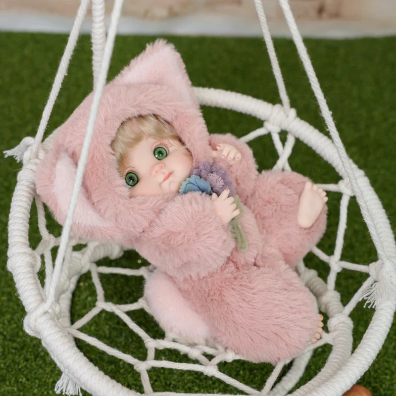 Premium Plush Fox Baby Doll 10 inch/25cm Ultra-Soft Animal Costume Toy Dolls Name Coco - Reborn Doll Australia