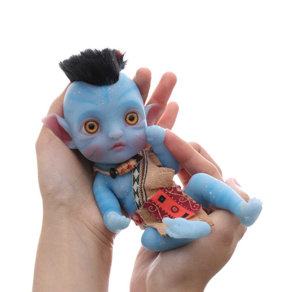 8-Inch/20cm Cute Mini Full Silicone Avatar Reborn Dolls - Reborn Doll Australia