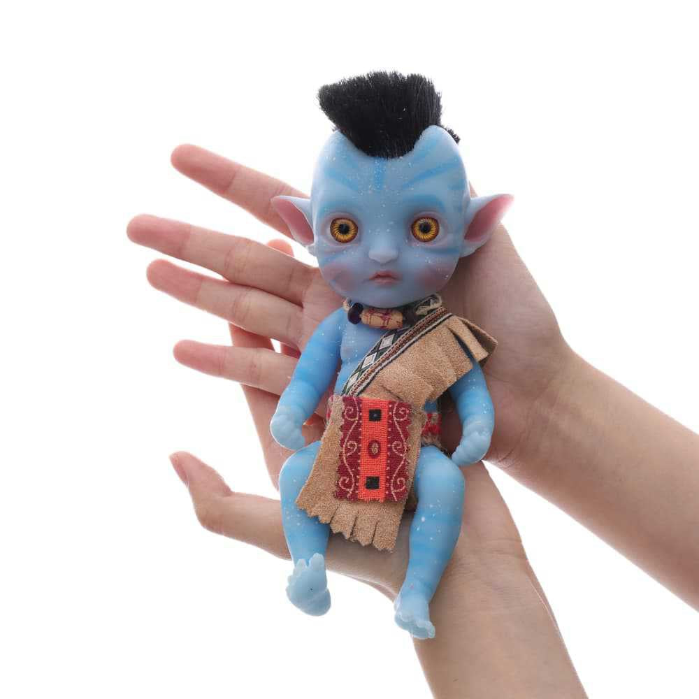 8-Inch/20cm Cute Mini Full Silicone Avatar Reborn Dolls - Reborn Doll Australia