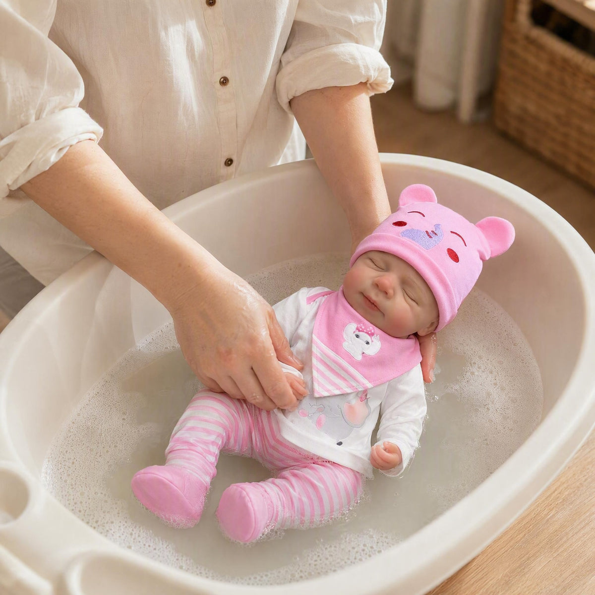 16 inch Reborn Baby Dolls Toy Lifelike Asleep Newborn Babies Close Eyes Doll Birthday Gift