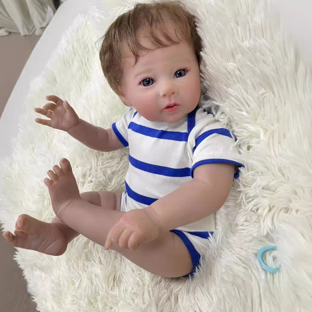 20 Inch Lifelike Reborn Baby Dolls with Cloth Body 3D Skin Handmade Doll Kids Toy for Girls Reborn Dolls
