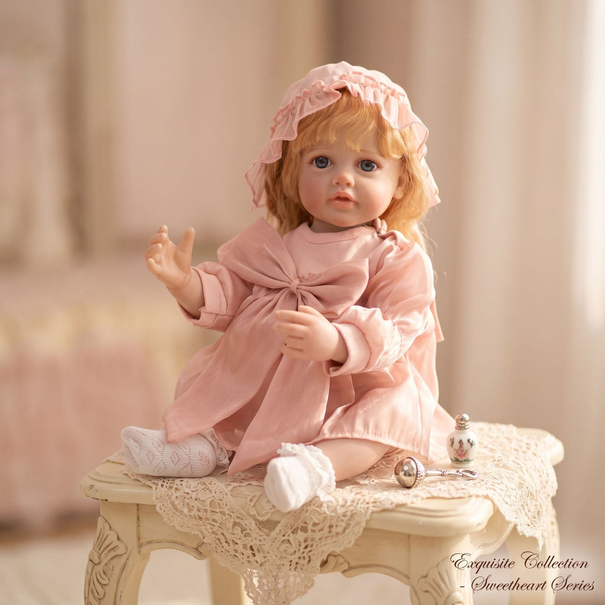 Ultra Realistic 22 inch Full vinyl body Reborn Newborn Doll Soft Bendable Limbs Safe Kids Companion Doll