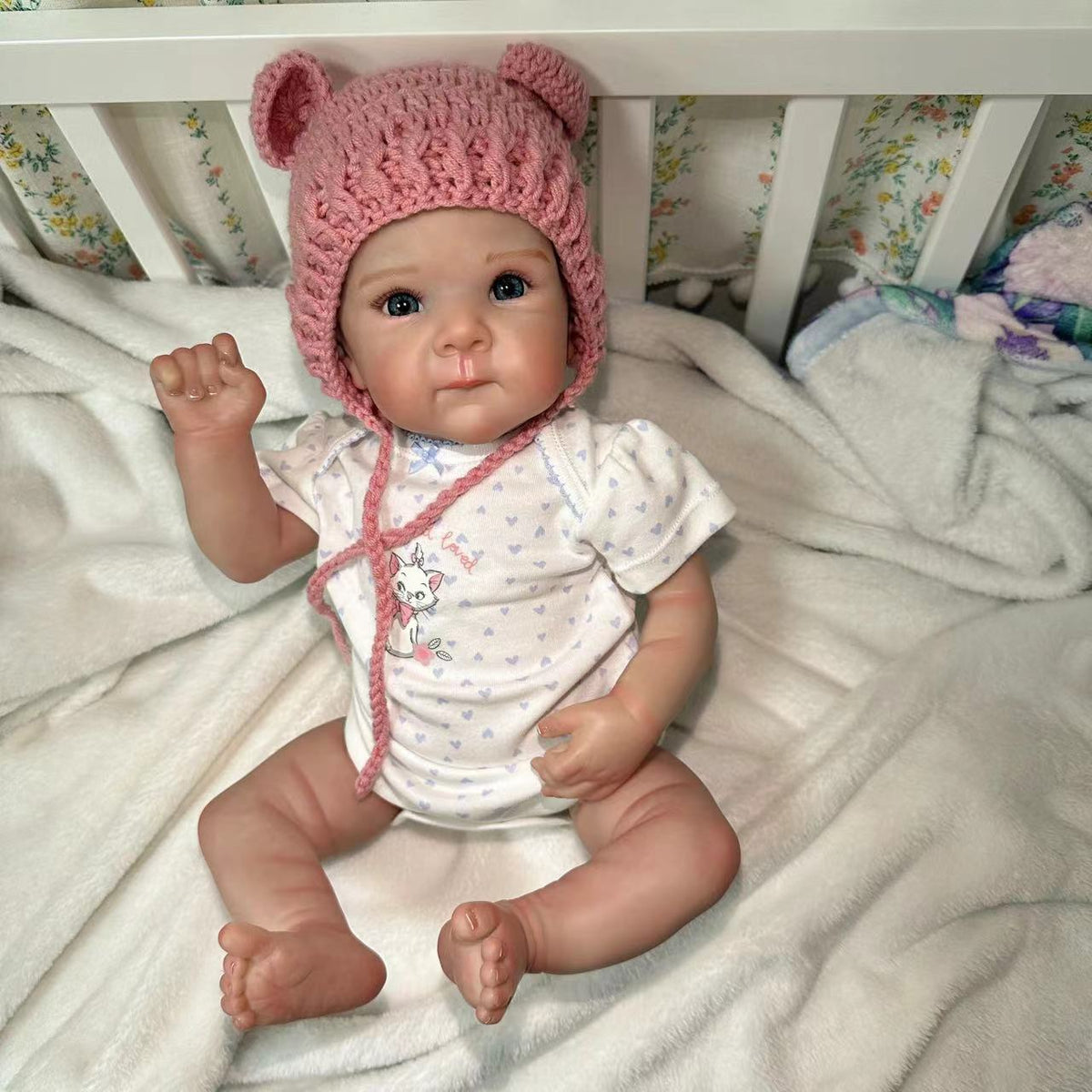 19 inch with Full Vinyl Body Touch Soft Newborn Baby Dolls Toys for Girls Reborn Dolls