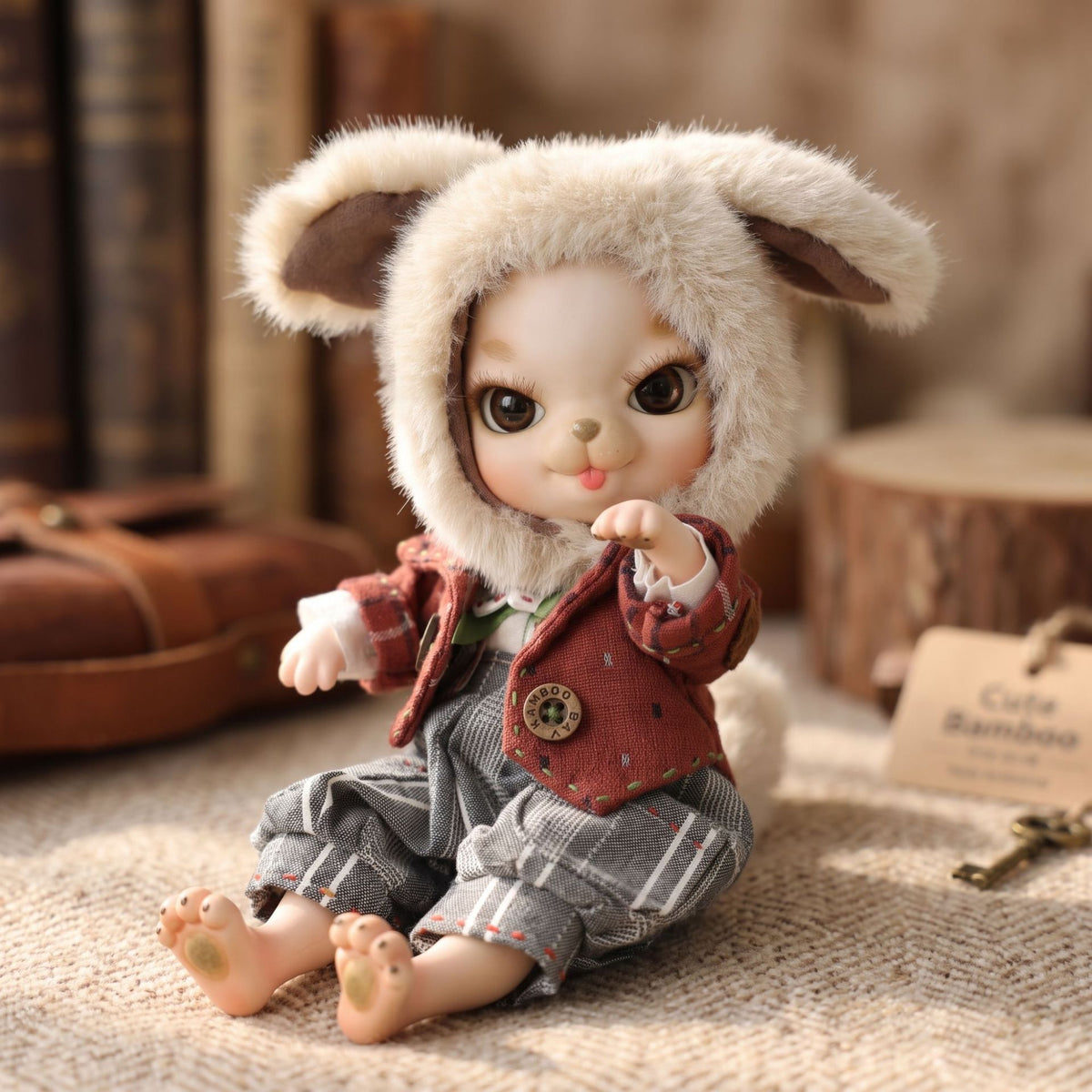 10 inch Delicate ceramic body doll with ball joint design, Toy Gift for Girls & Doll Collectors