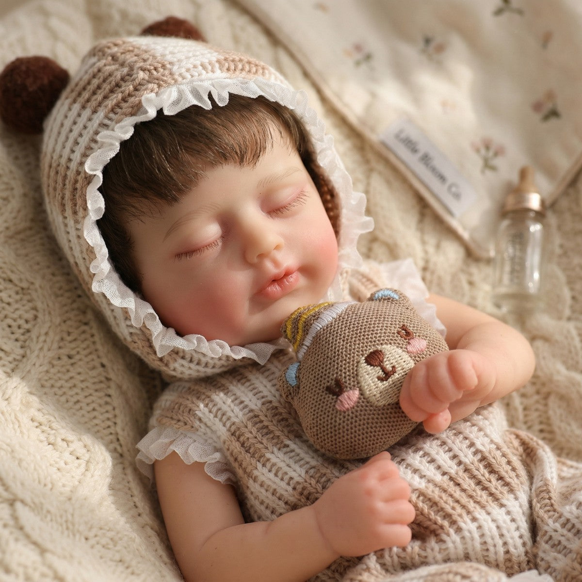12 inch 30cm hair transplant solid silicone reborn doll simulation baby changing outfit