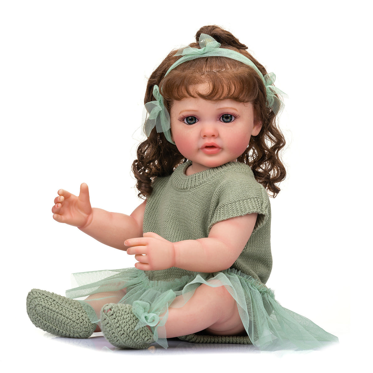 22 Inch Full‑Vinyl Lifelike Reborn Doll, Cherished Heirloom for Birthday Parties and Holiday Shopping Seasons