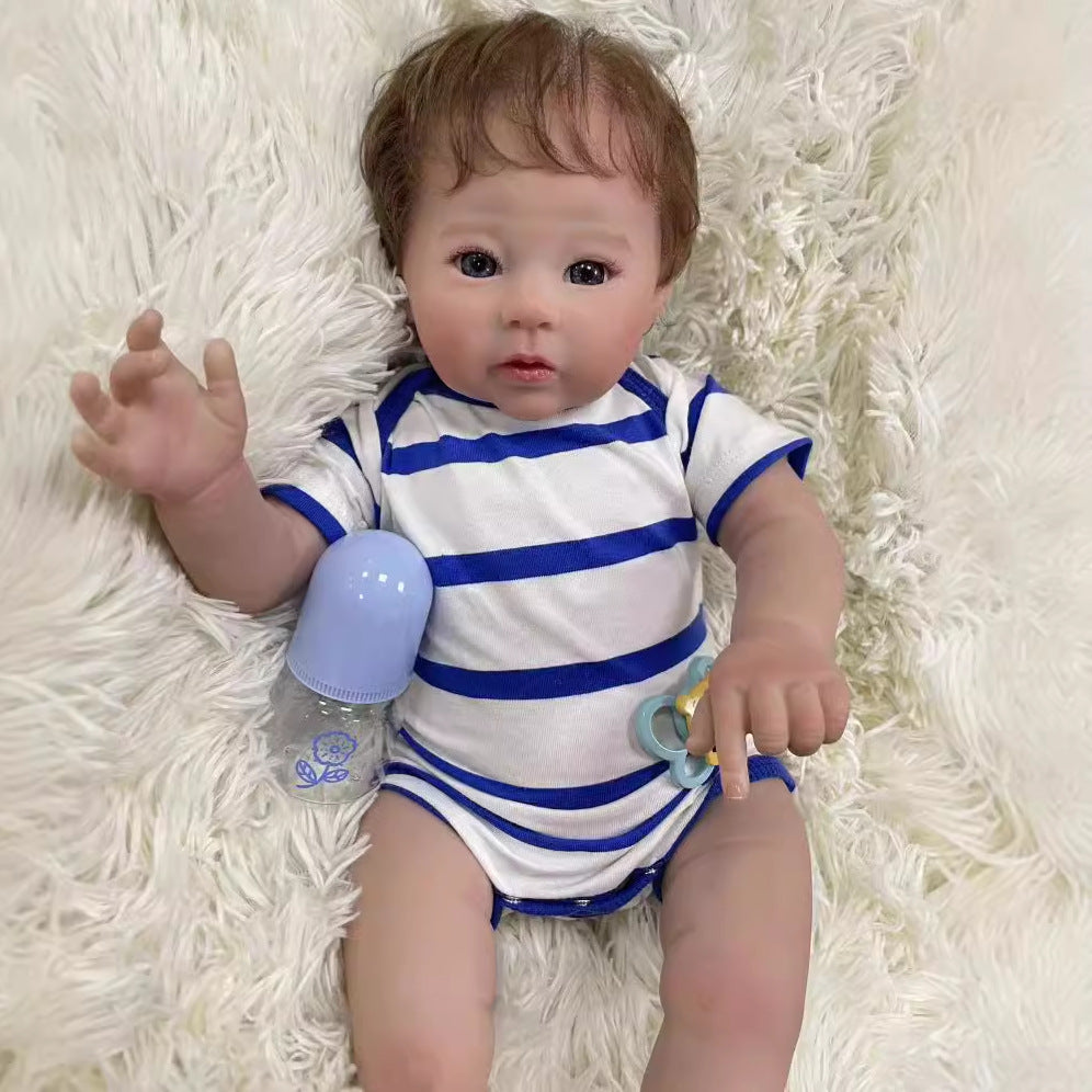 20 Inch Lifelike Reborn Baby Dolls with Cloth Body 3D Skin Handmade Doll Kids Toy for Girls Reborn Dolls