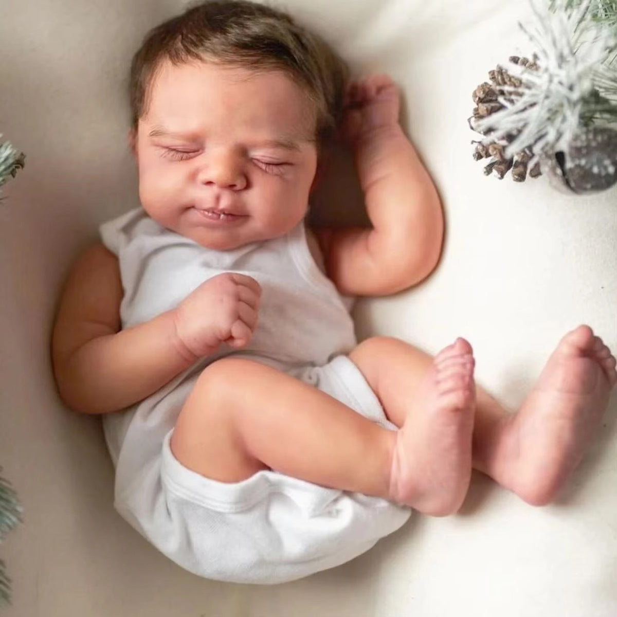 50cm Simulated Baby Full Vinyl Rebirth Doll 3D Skin