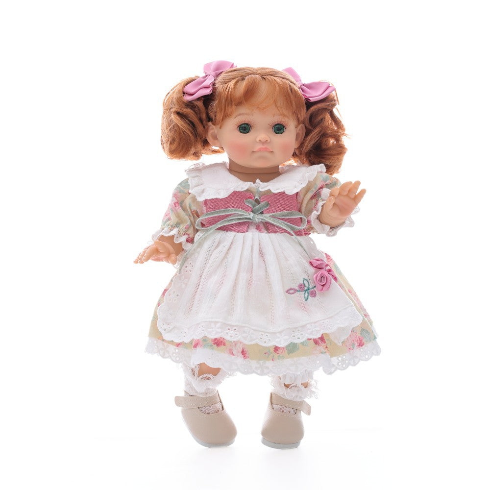 30CM full vinyl hair transplant doll girl 12 inch toy doll