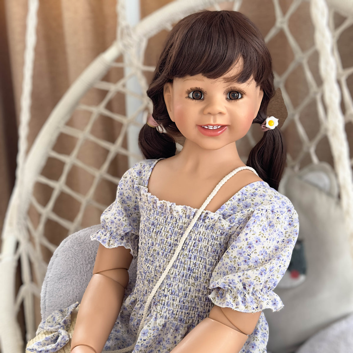 43 inch Standing Toddler Reborn Dolls with Full Vinyl Body Posable Limbs, Premium Surprise Gift For Birthday Parties And Seasonal Holiday Celebrations