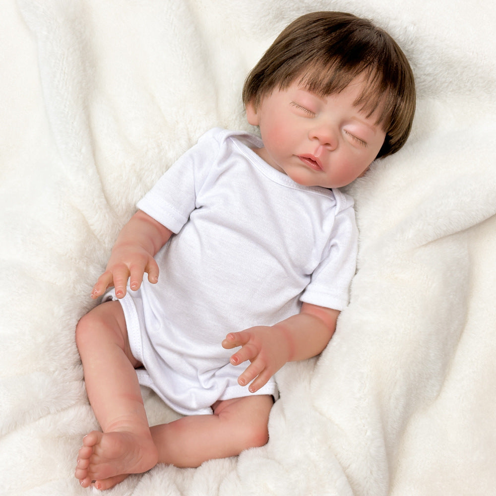 18 Inch Full‑Vinyl Reborn Doll, Nice Surprise for Birthdays and Holiday Gift‑Giving
