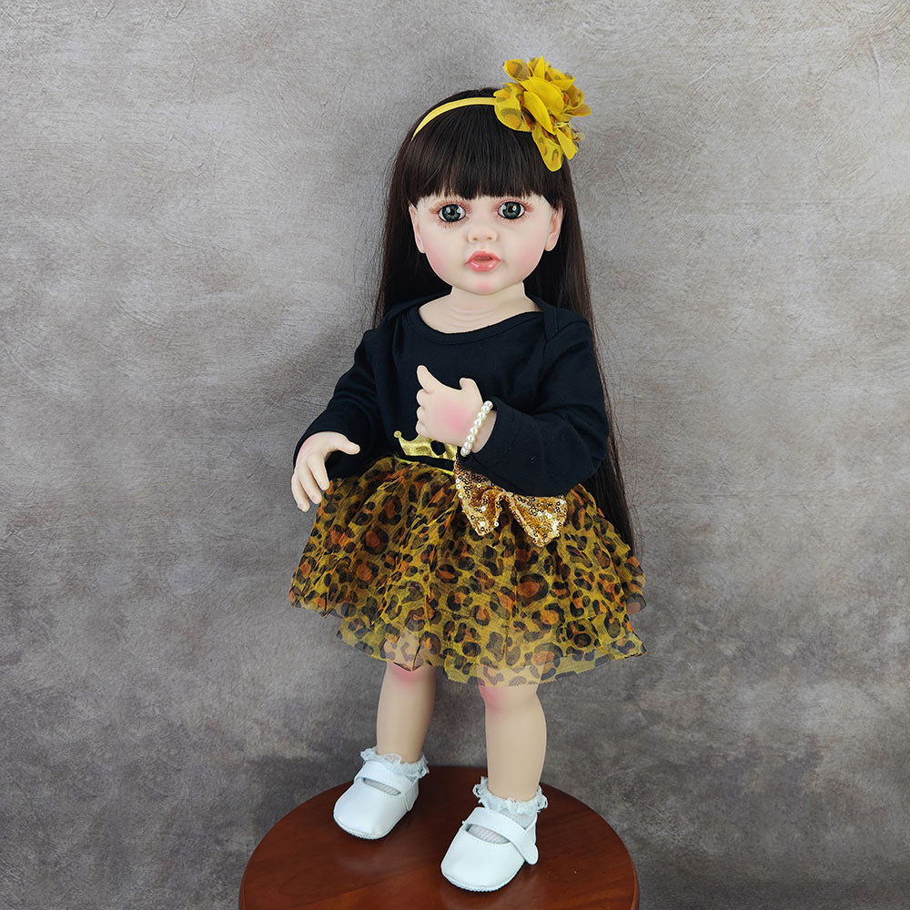 22 Inch Full-Vinyl Standing Toddler Reborn Dolls, Various Designs to Choose, Companion Toy for Children and Adult Hobbyists