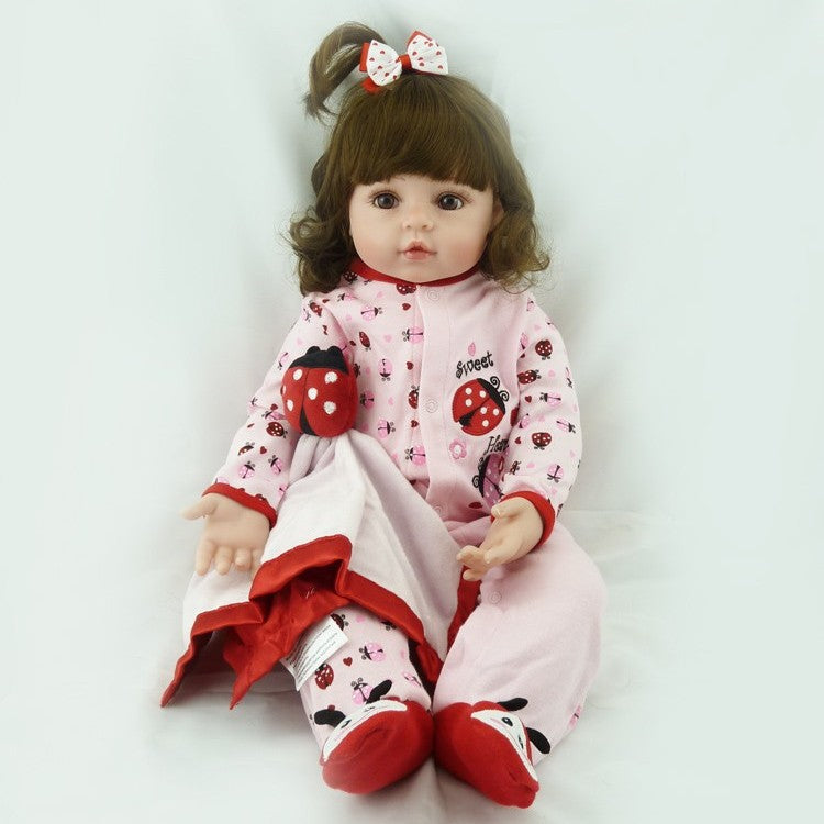 18 inch Reborn Doll with Cloth Body Real Skin Texture Ideal Therapeutic Comfort Companion Gift Set