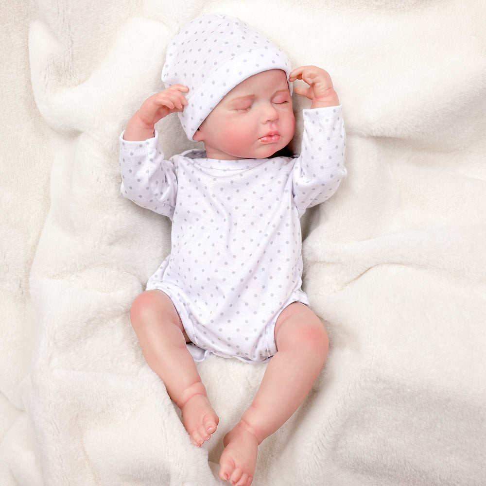 20 Inch Full Vinyl Sleeping Reborn Baby Doll, Handcrafted Realistic Features, Wonderful Holiday Gift for All Ages