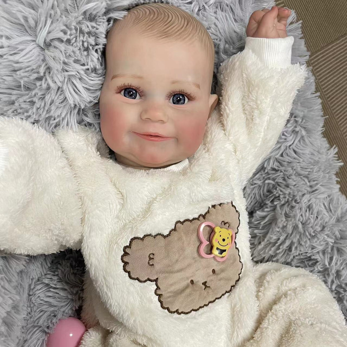 24 inch Reborn Dolls with Cloth Body Touch Soft painted hair,  Newborn Baby Dolls Toys for Girls Reborn Dolls