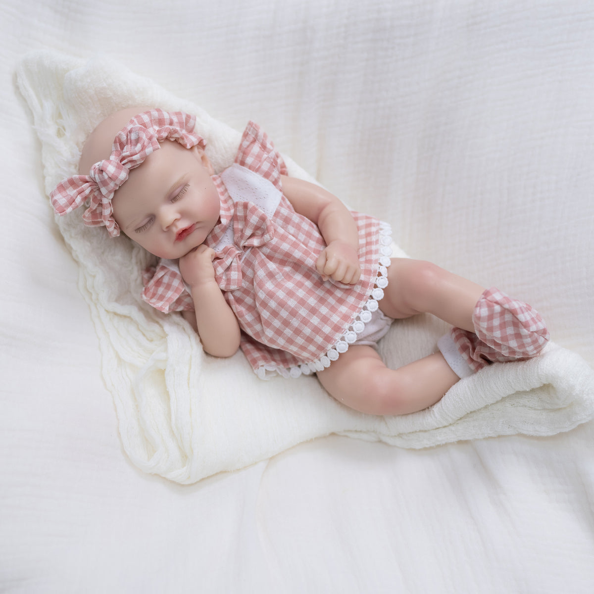 12 Inch with Full Silicone Lifelike Reborn Doll, Supports Pretend‑Play & Home Display, Flexible Gift Option for Holiday Seasons and Birthday Parties