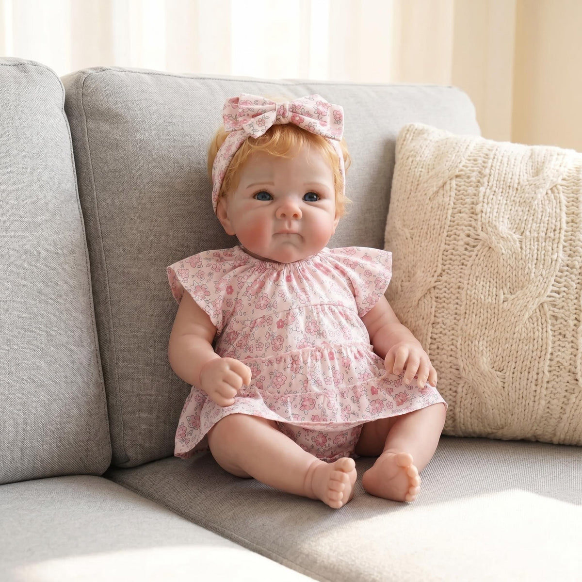 18 inch Open Eyes with Cloth Body Reborn Doll, All-Occasion Toy & Collectible Gift