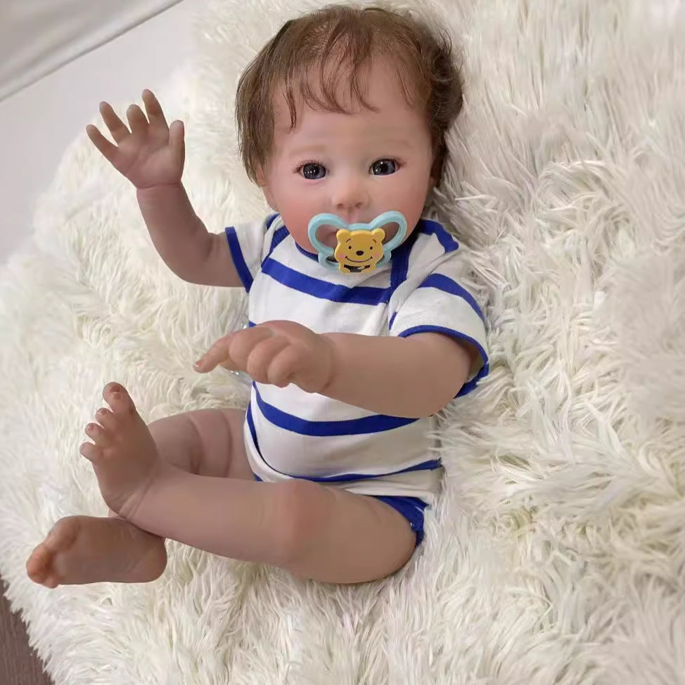 20 Inch Lifelike Reborn Baby Dolls with Cloth Body 3D Skin Handmade Doll Kids Toy for Girls Reborn Dolls