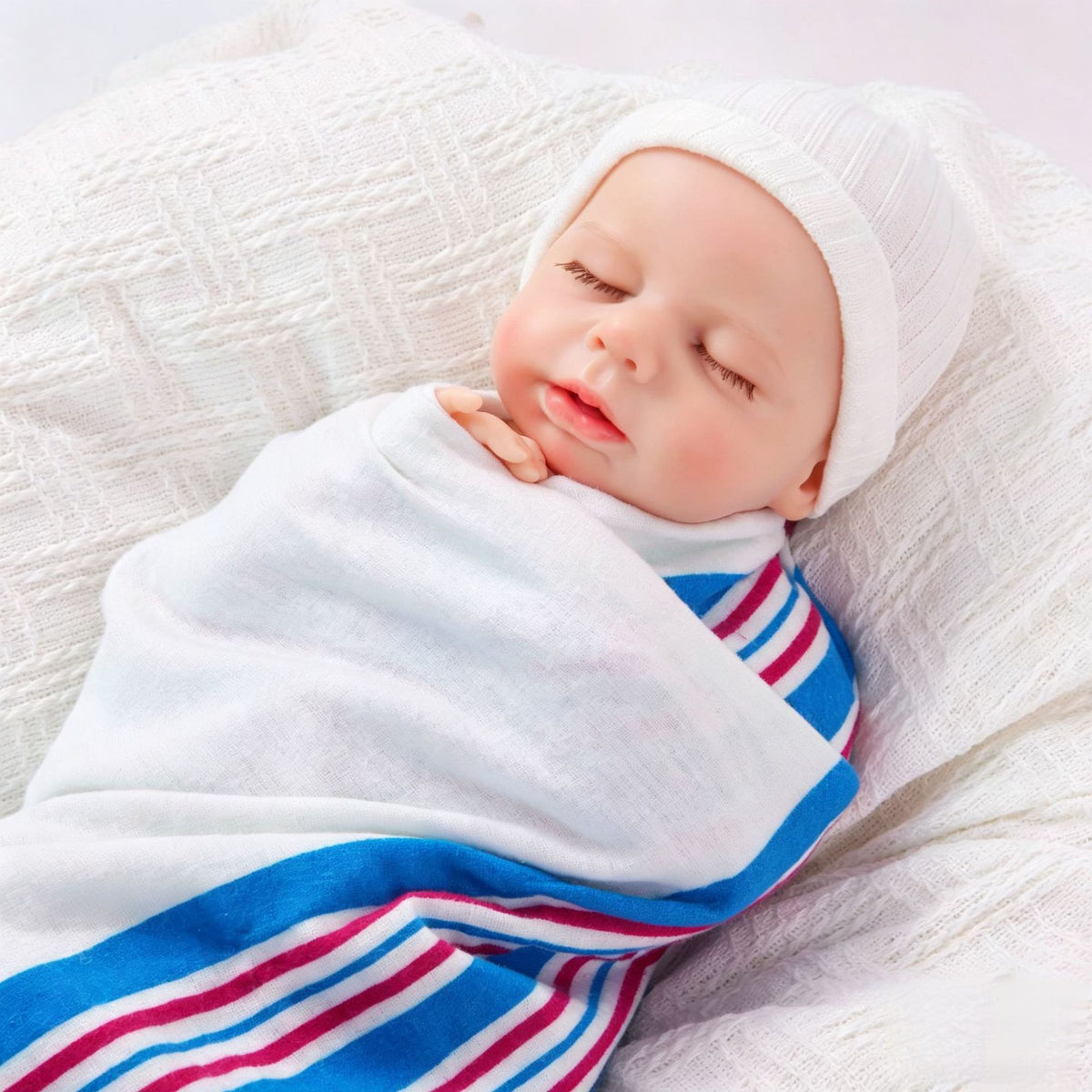 18 inch simulated reborn baby doll super soft and realistic with full solid silicone boby Present for Doll Enthusiasts