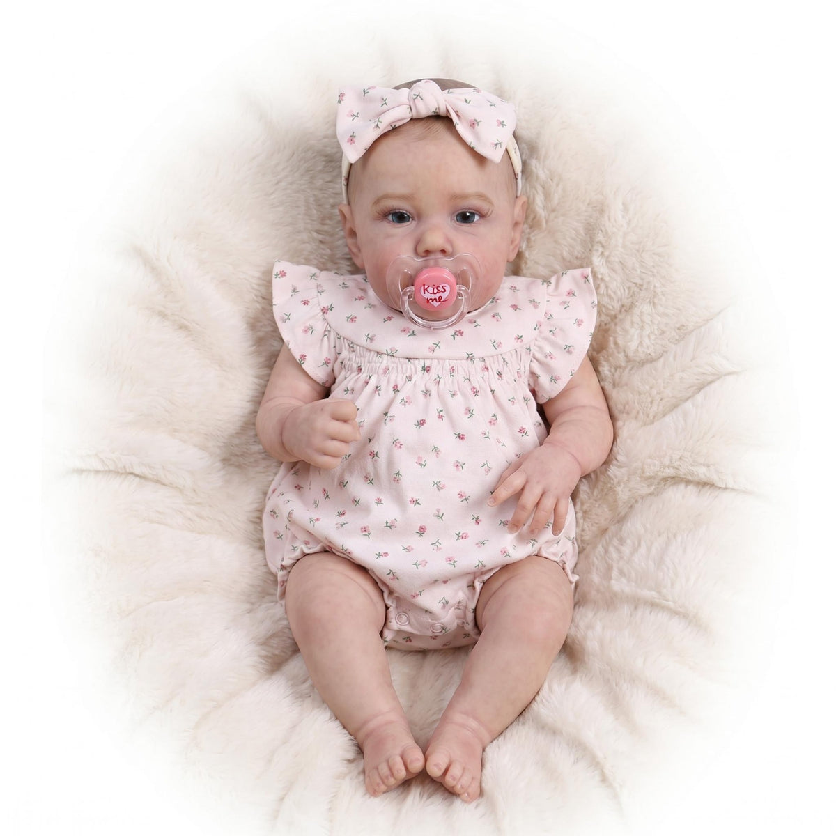 Lifelike Reborn Girl Doll 22 Inch with Cloth Body, Perfect Surprise Gift Idea For Christmas, Thanksgiving, Birthday and Year-Round Gifting