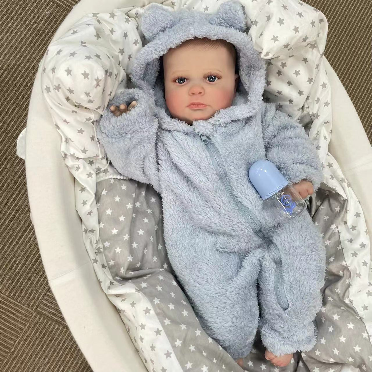 24 inch Infant Cloth Body Newborn Reborn Baby Dolls Sweet Handmade Gifts for Girls