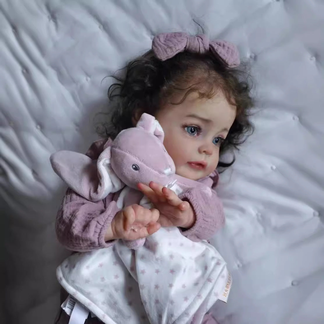 24 inch Reborn Dolls with Cloth Body Lifelike Doll Women Girl Gift