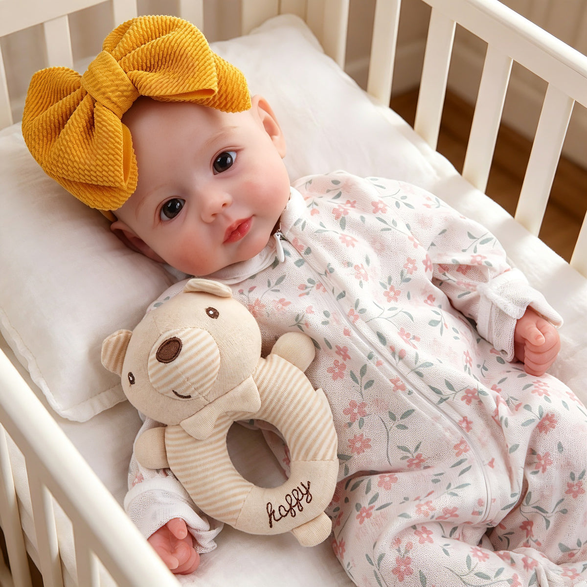 New Reborn Doll 16 / 18 inch with Full Soild Silicone Body female doll with pacifier toy gift