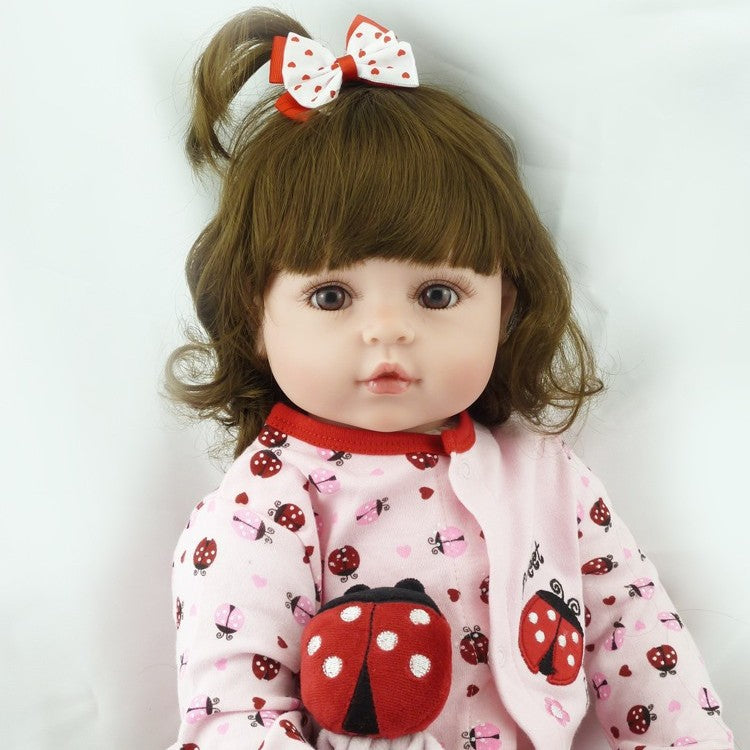 18 inch Reborn Doll with Cloth Body Real Skin Texture Ideal Therapeutic Comfort Companion Gift Set