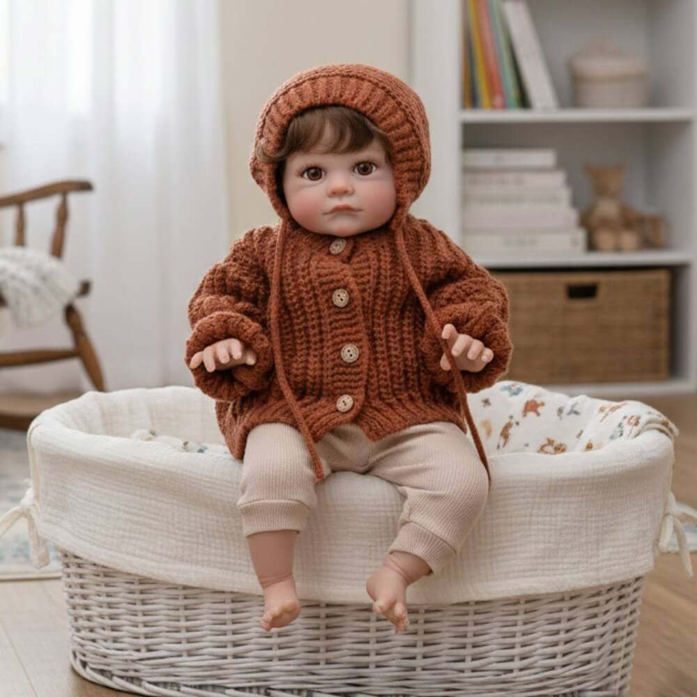 24 inch 60cm cloth height color hair transplant reborn baby 60cm simulated humanoid doll
