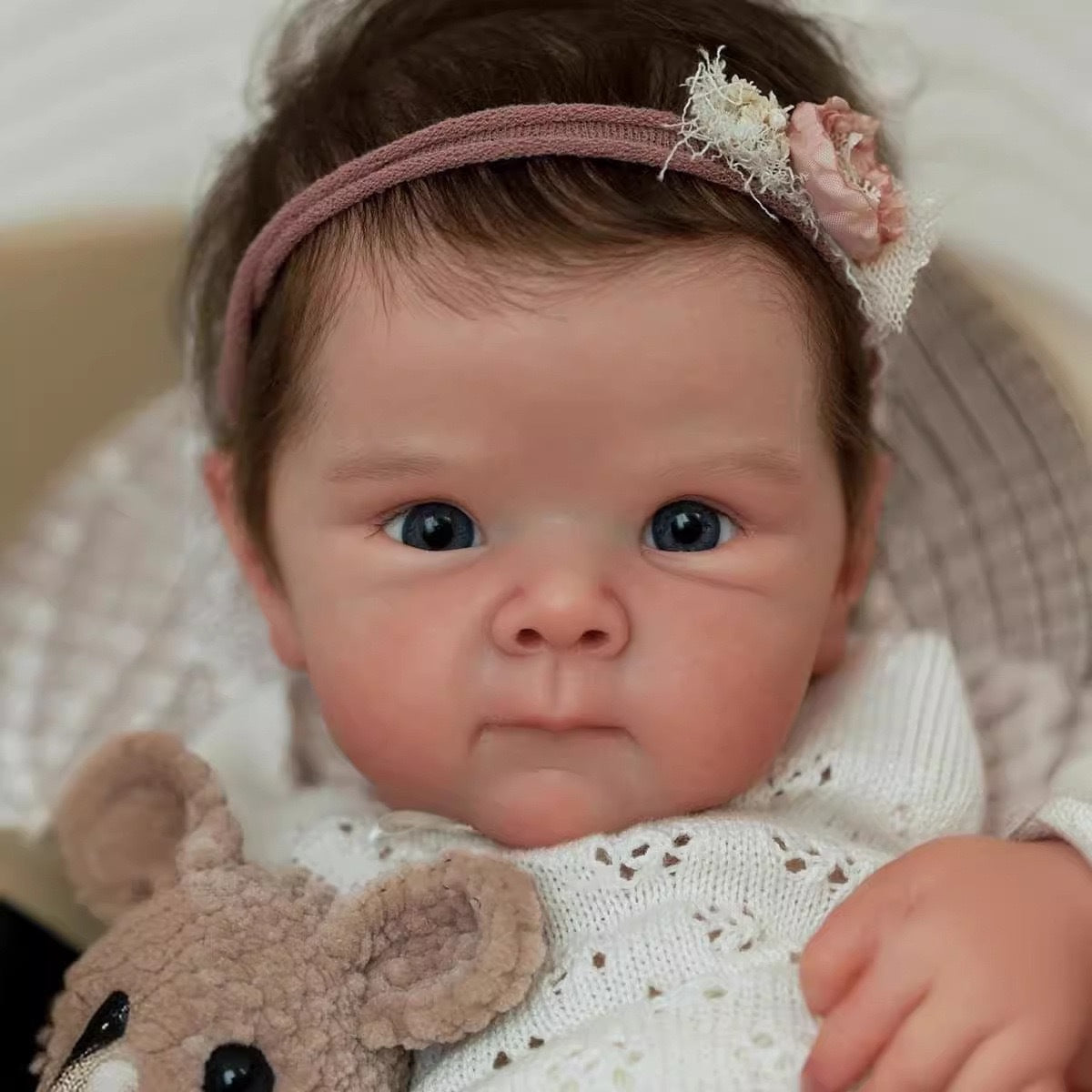 50cm 3D High Color Full Vinyl Simulation Baby Rebirth Doll Bettie