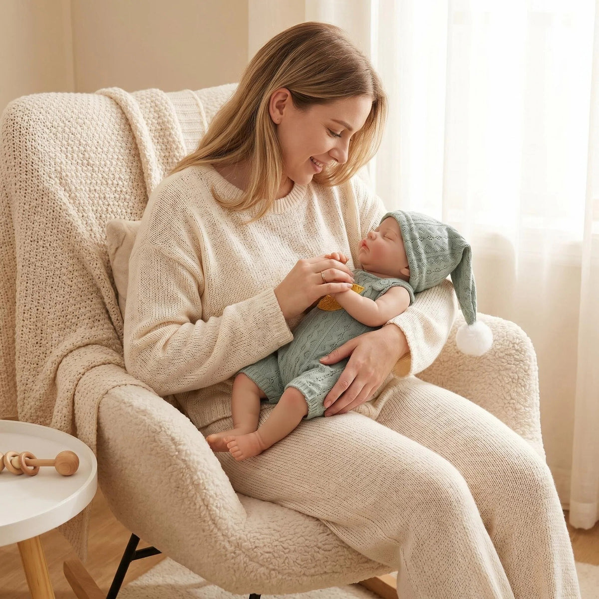 16 Inch Sleeping with Full Silicone Reborn Doll | Holiday & Birthday Companion Gift