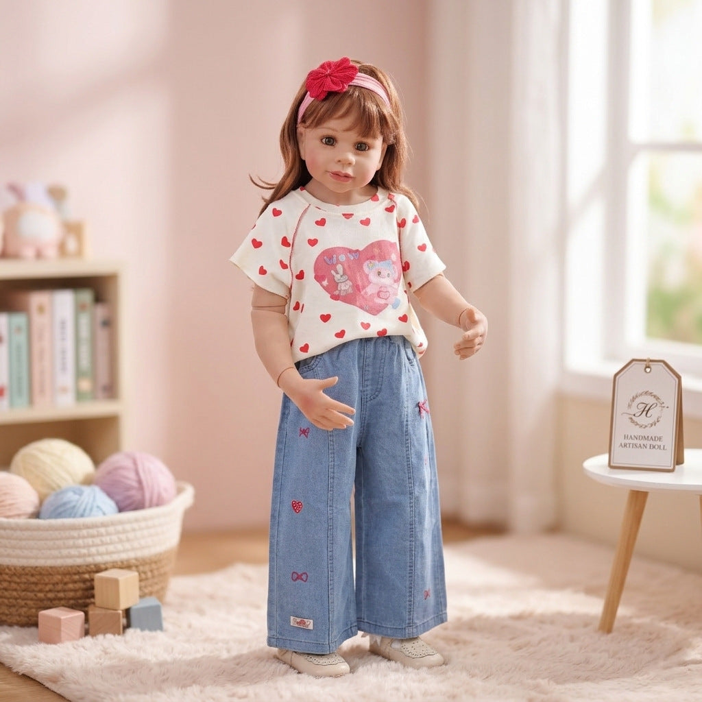 100cm 4-6 Year Old Girl Doll High Simulation Doll BJD Joint Doll