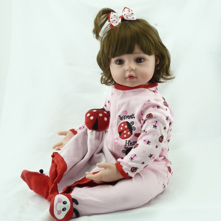 18 inch Reborn Doll with Cloth Body Real Skin Texture Ideal Therapeutic Comfort Companion Gift Set
